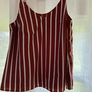 A New Day Red Sleeveless Camisole Top